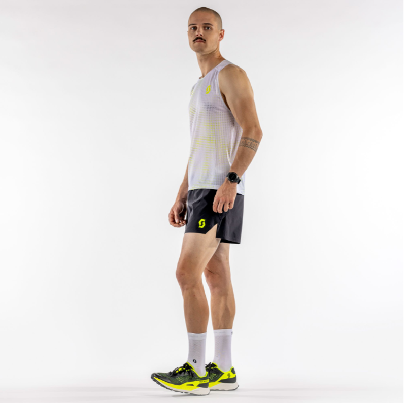 Scott RC Run Men's Split Shorts Black/Yellow-2